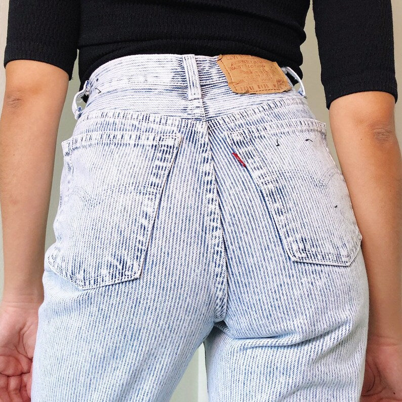 Ydmyghed lejesoldat format Vintage Levis 501 Pin Stripe High Waisted Jeans – Denim For Days