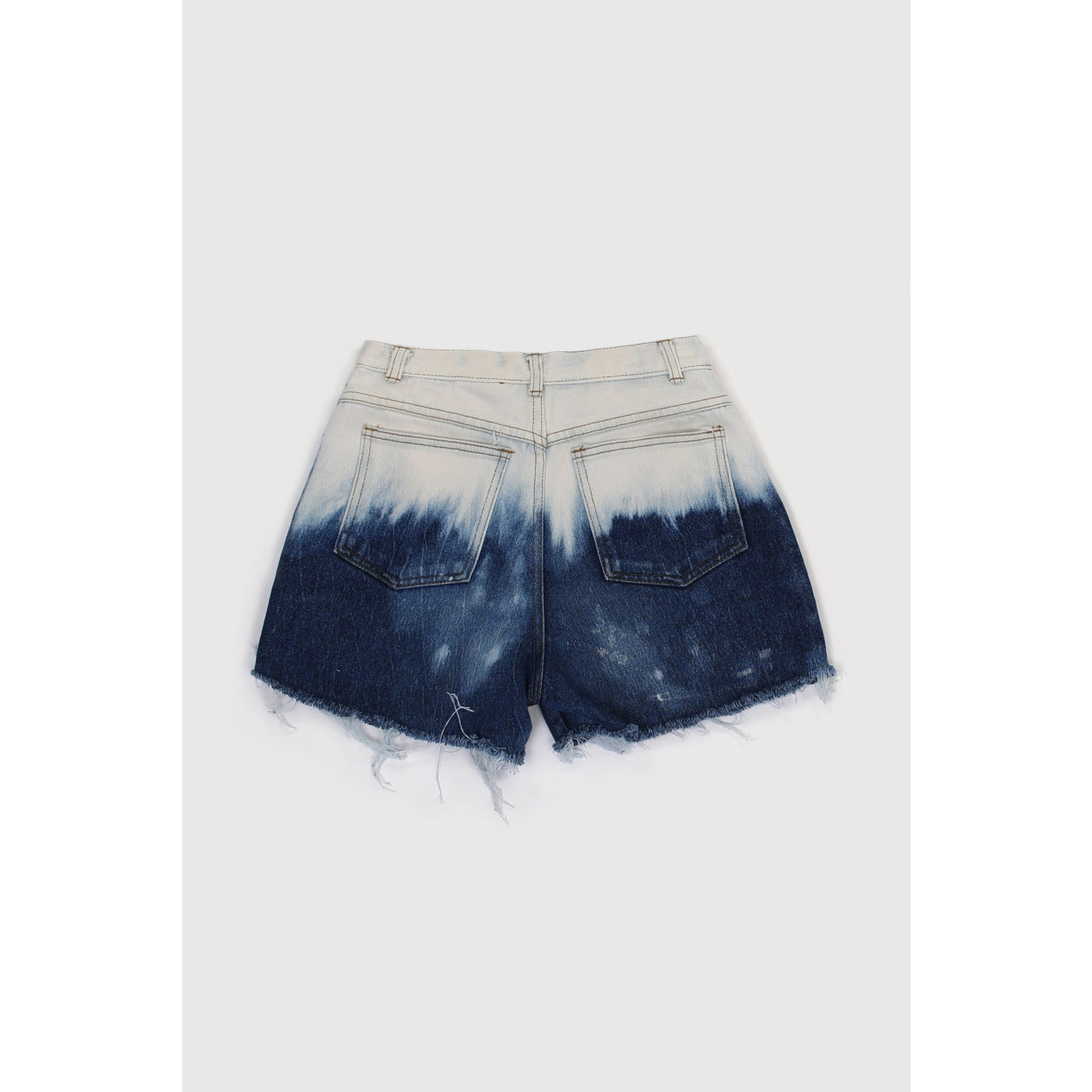 Vintage Y2K Ombre High Rise Distressed Shorts