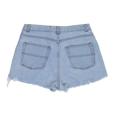 Vintage 90s Light Wash High Rise Distressed Shorts