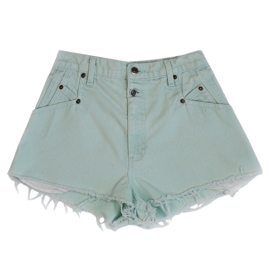 Vintage 90s Green High Rise Shorts