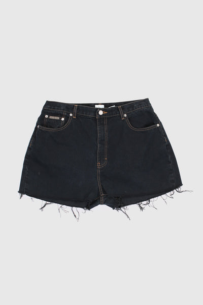 Vintage 90s Black Denim Shorts