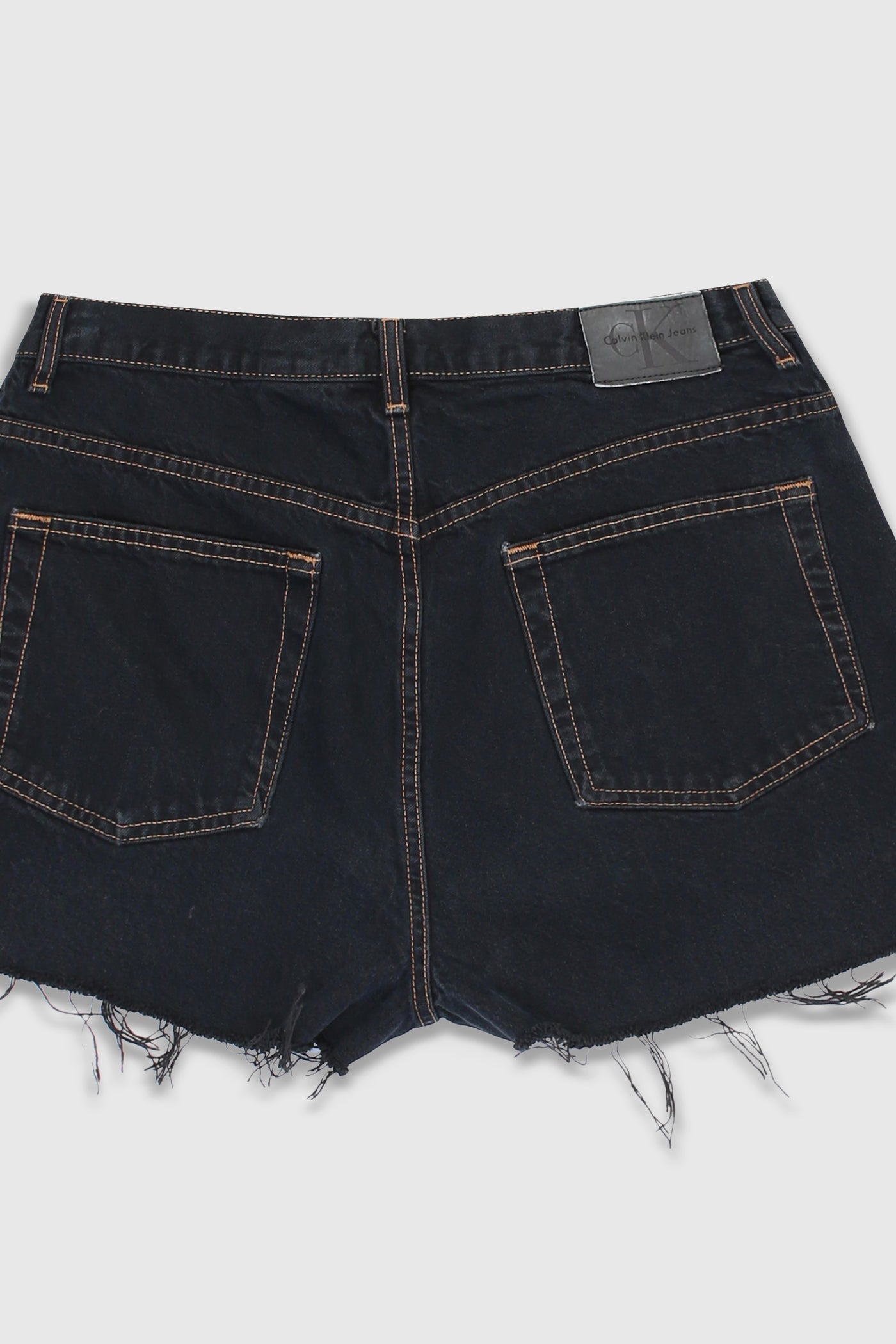 Vintage 90s Black Denim Shorts