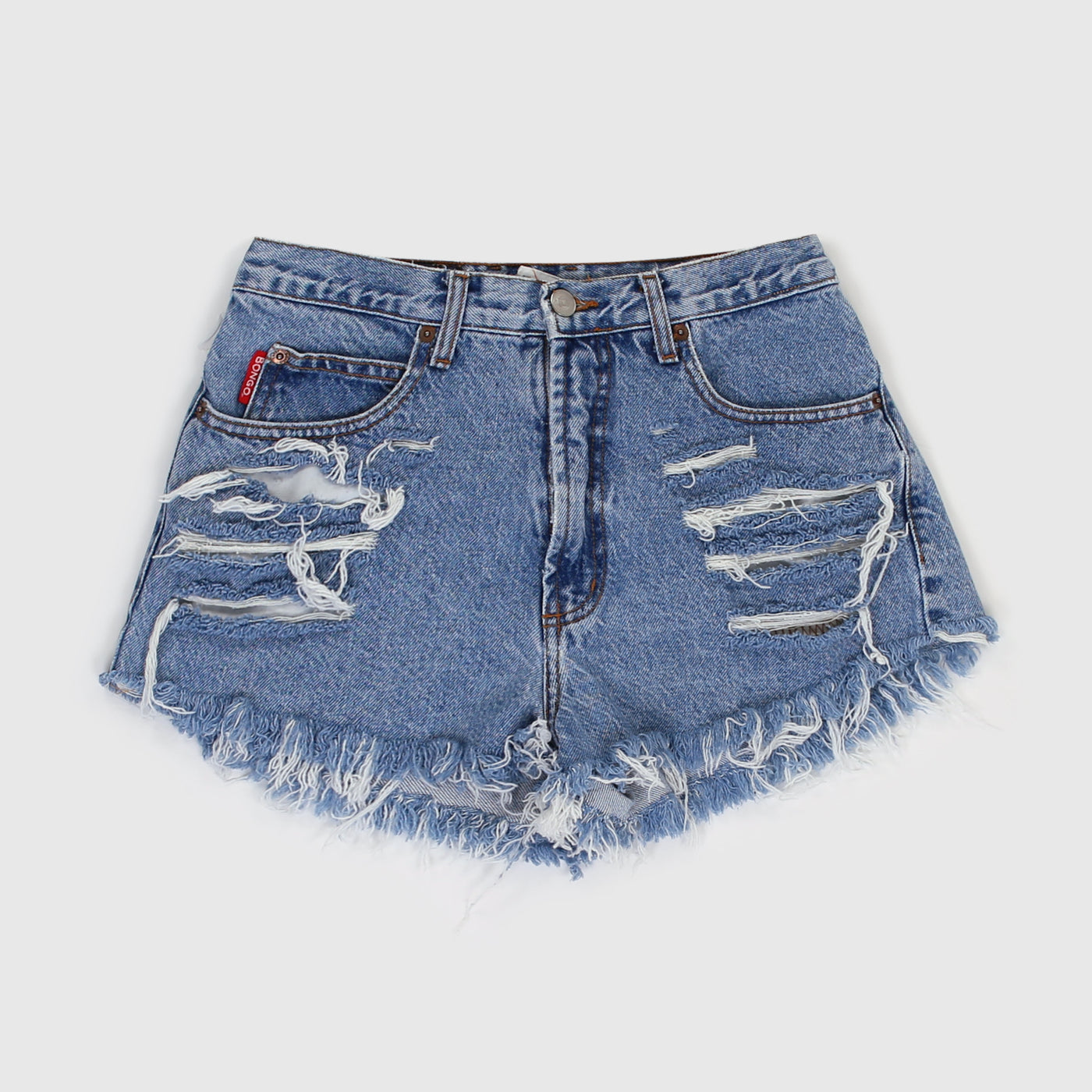 Vintage 90s Medium Wash Distressed Shorts