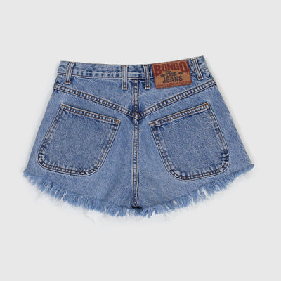 Vintage 90s Medium Wash Distressed Shorts