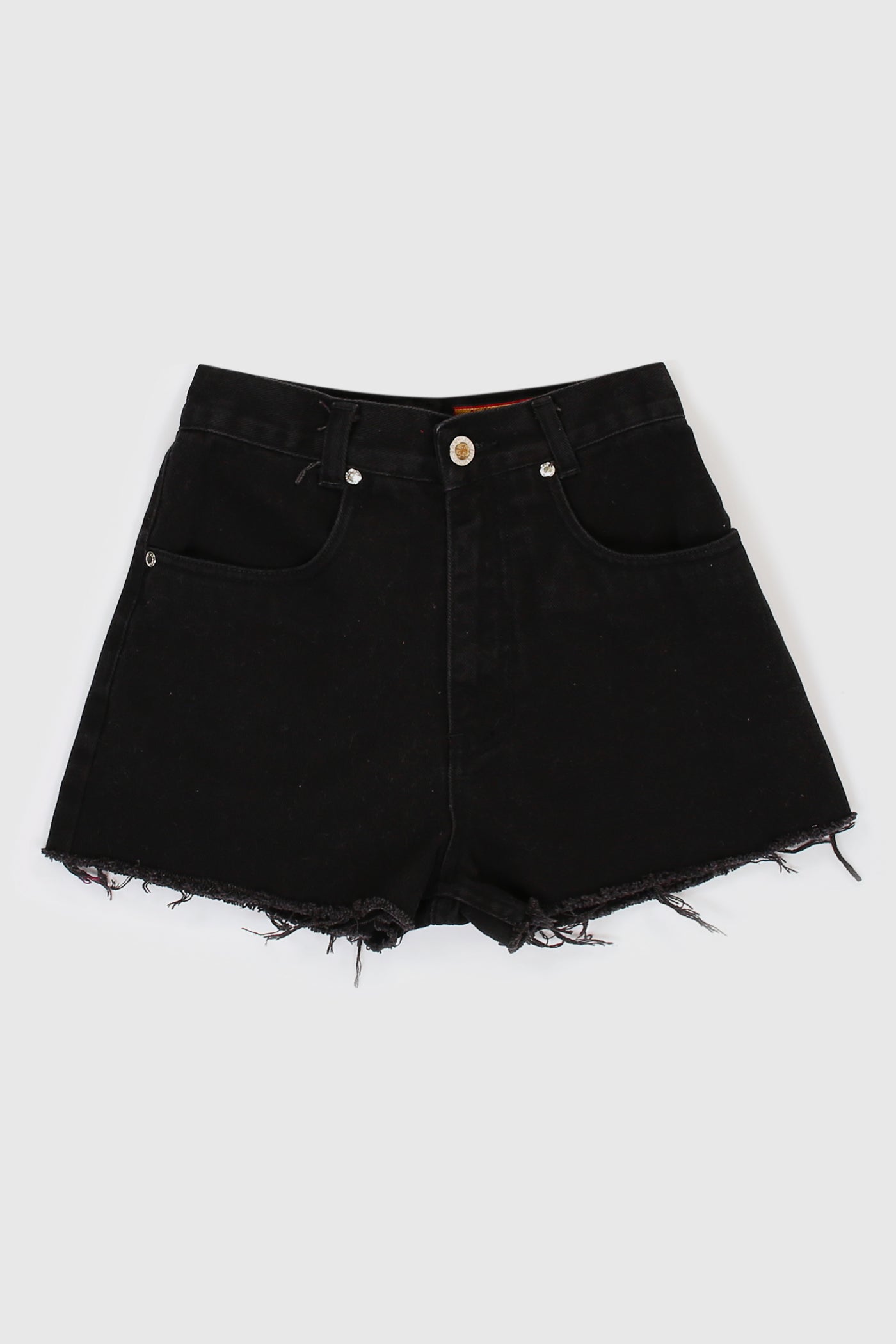 Vintage Black Distressed Shorts