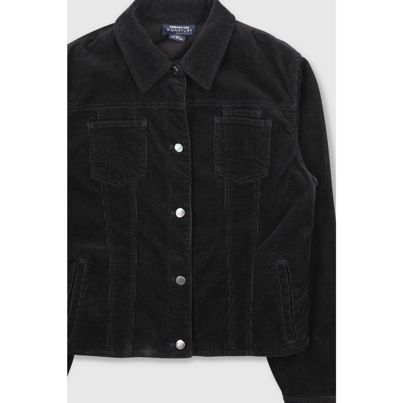 Vintage 90s Black Corduroy Jacket