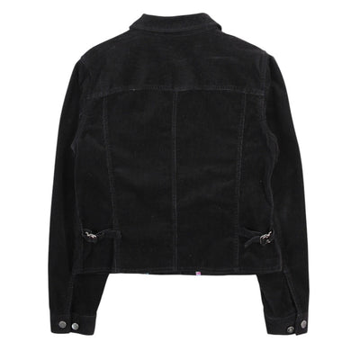 Vintage 90s Black Corduroy Jacket