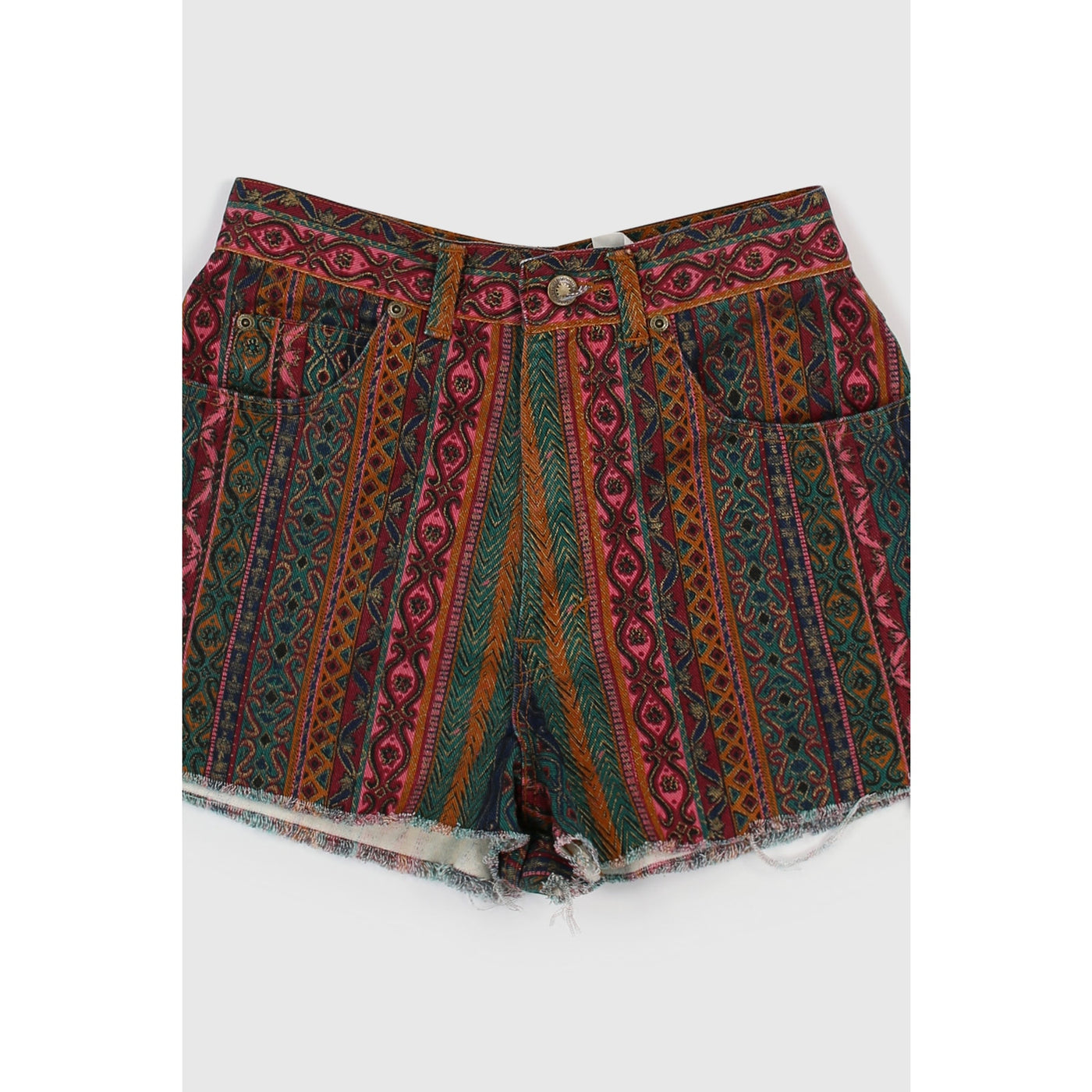 Vintage 90s Paisley Distressed Shorts