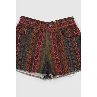 Vintage 90s Paisley Distressed Shorts