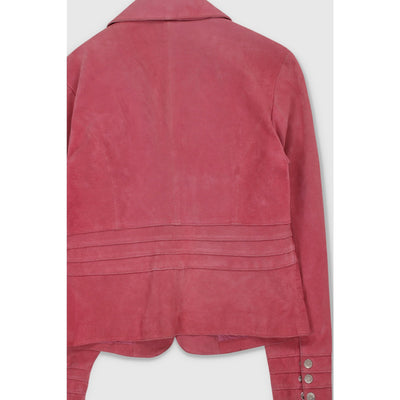 Vintage Y2K Pink Pleather Jacket