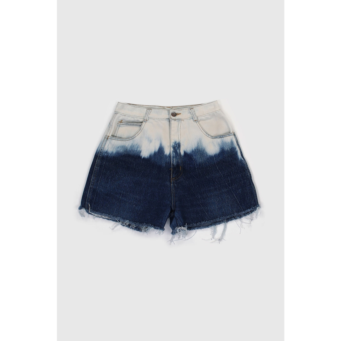 Vintage Y2K Ombre High Rise Distressed Shorts