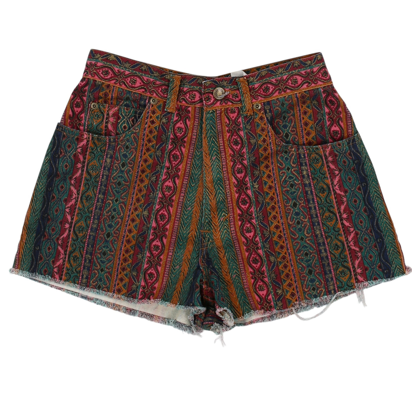 Vintage 90s Paisley Distressed Shorts