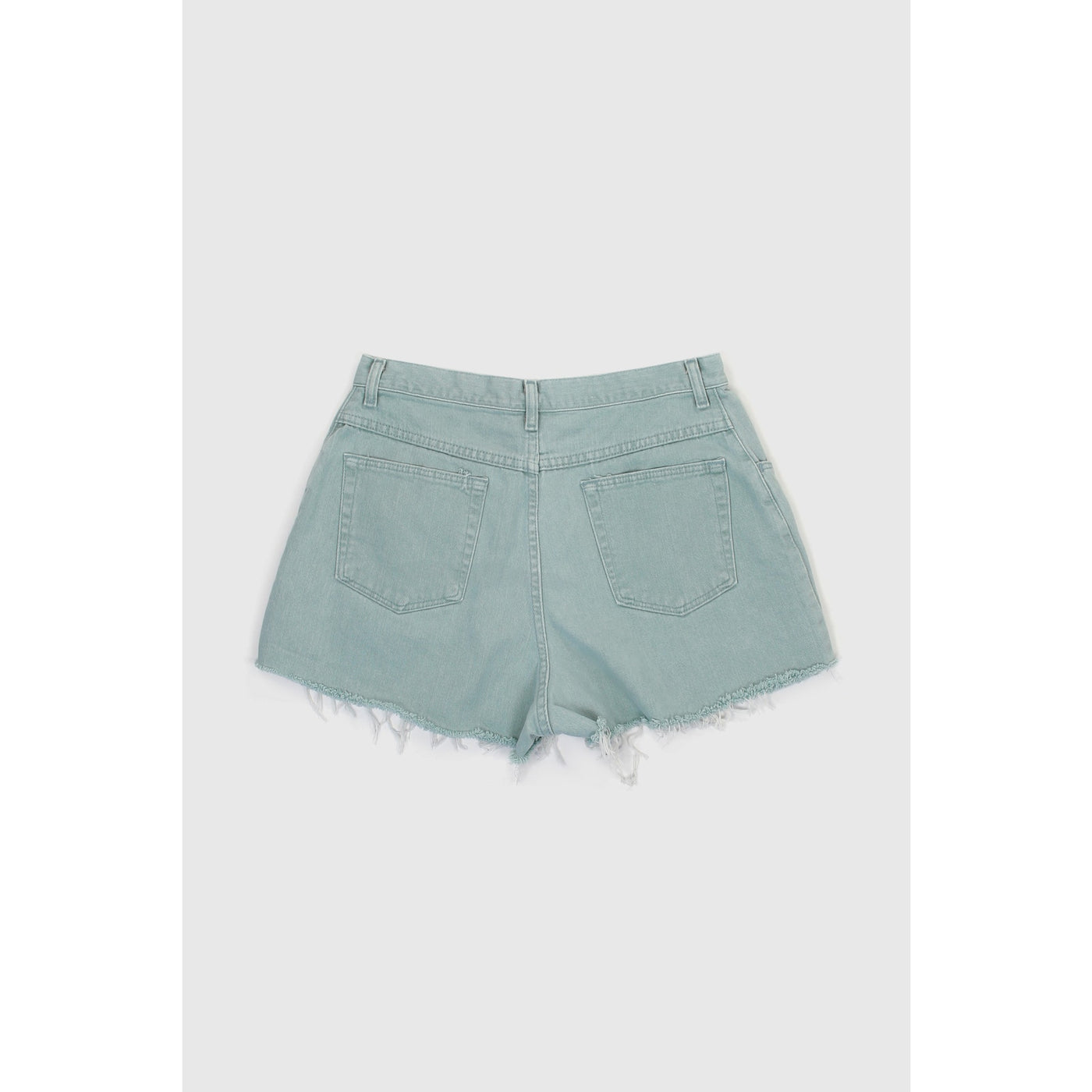 Vintage 90s Mint Green Distressed Shorts