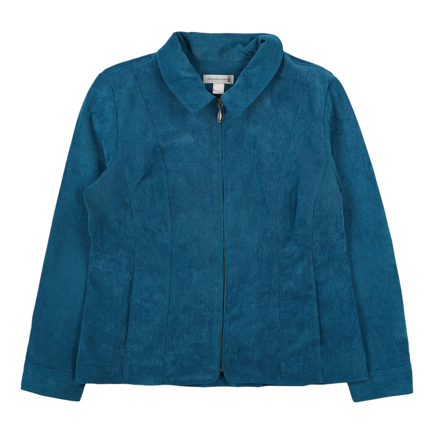 Vintage 90s Blue Corduroy Coat