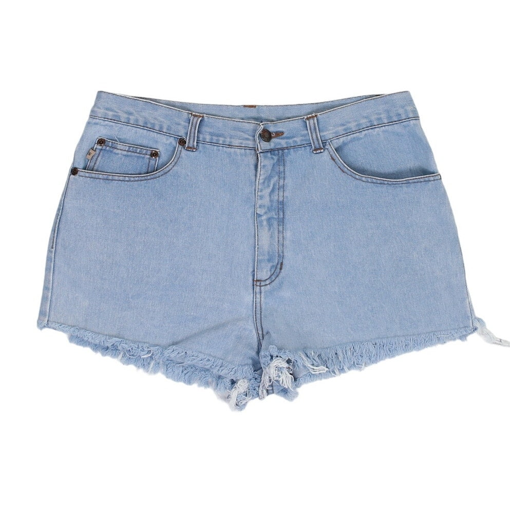 Vintage 90s Light Wash High Rise Distressed Shorts