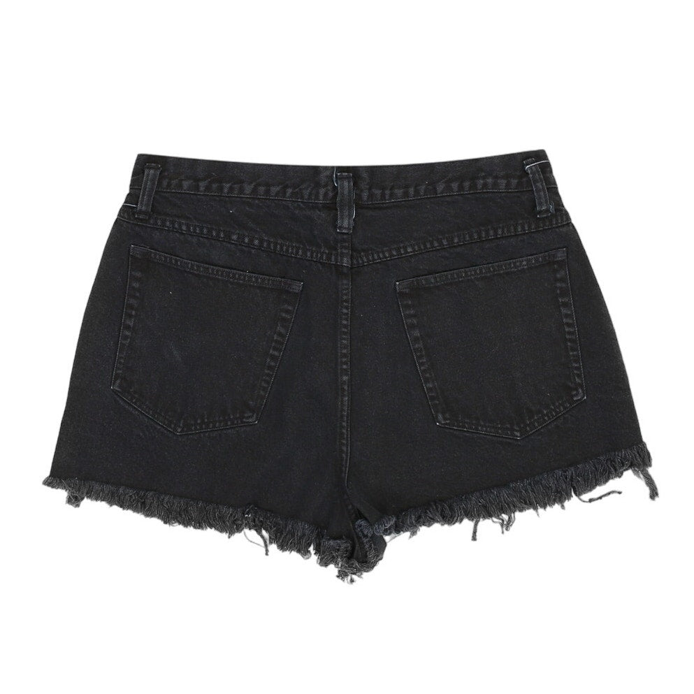 Vintage 90s Black Distressed High Rise Shorts