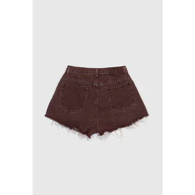 Vintage 90s Brown High Rise Distressed Shorts