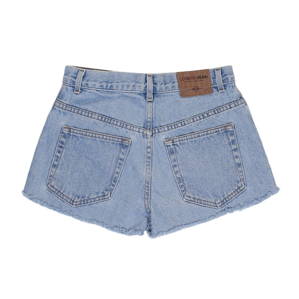 Vintage 90s Light Wash High Rise Distressed Shorts