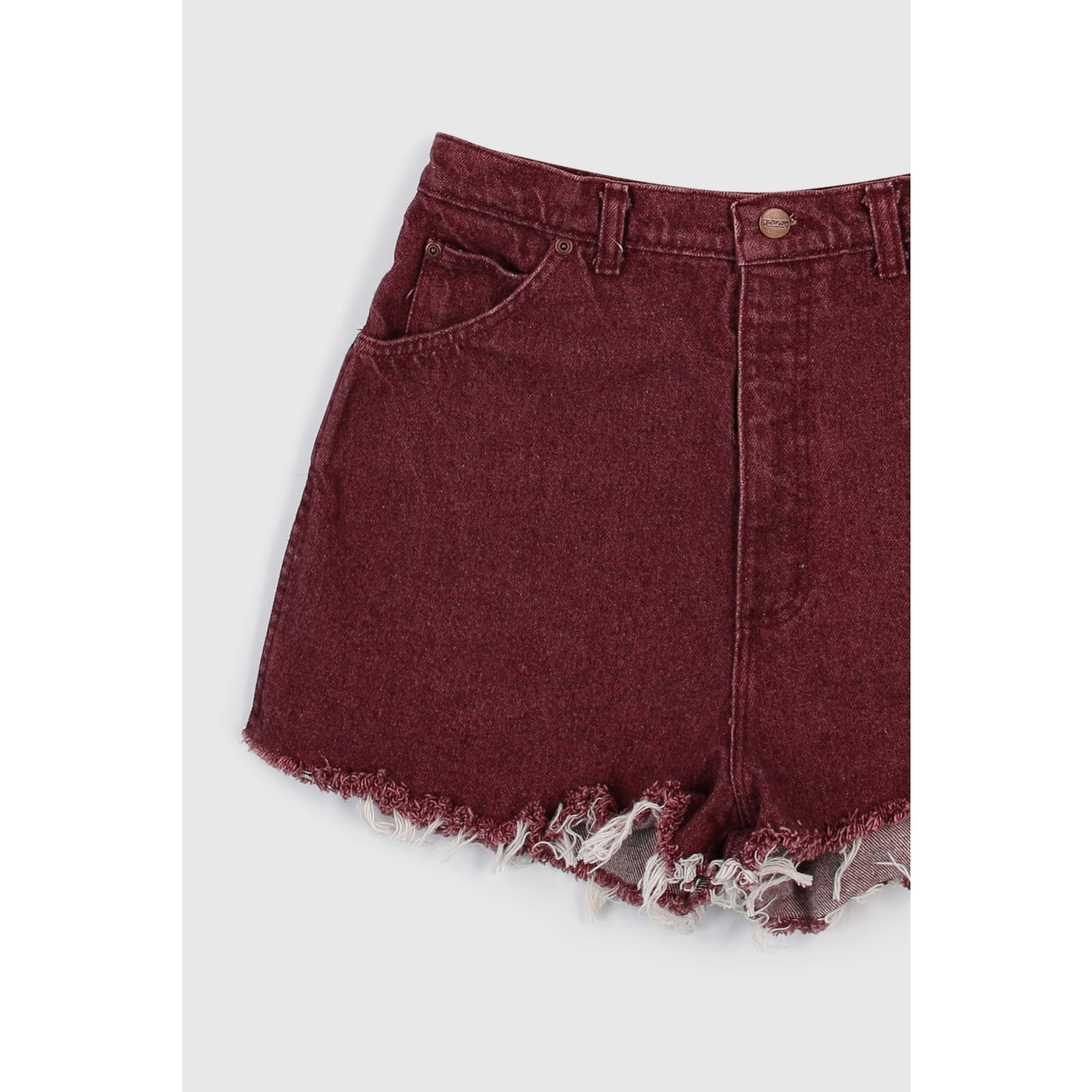 Vintage 90s Maroon Distressed Shorts