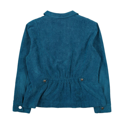 Vintage 90s Blue Corduroy Coat