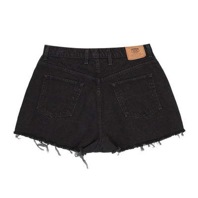 Vintage 90s Black Distressed High Rise Shorts