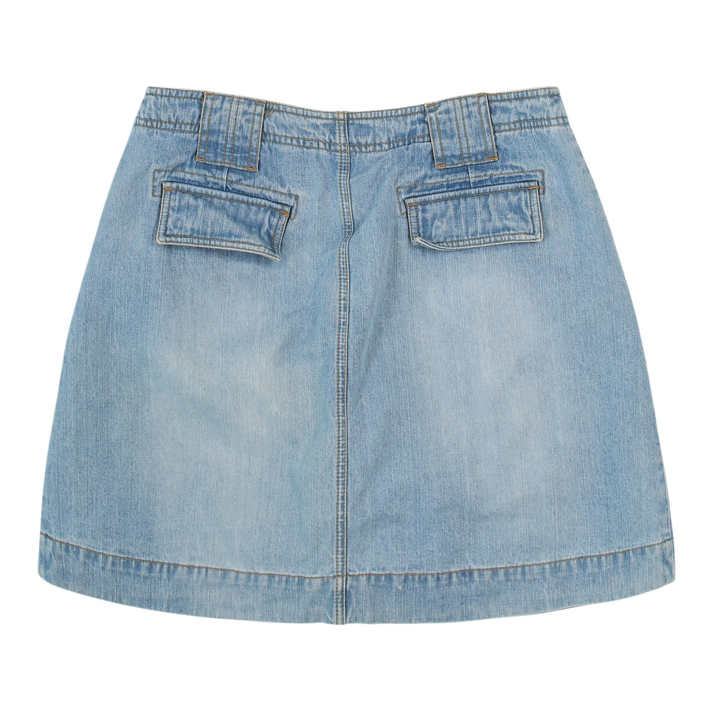 Vintage 90s Light Wash Denim Skort