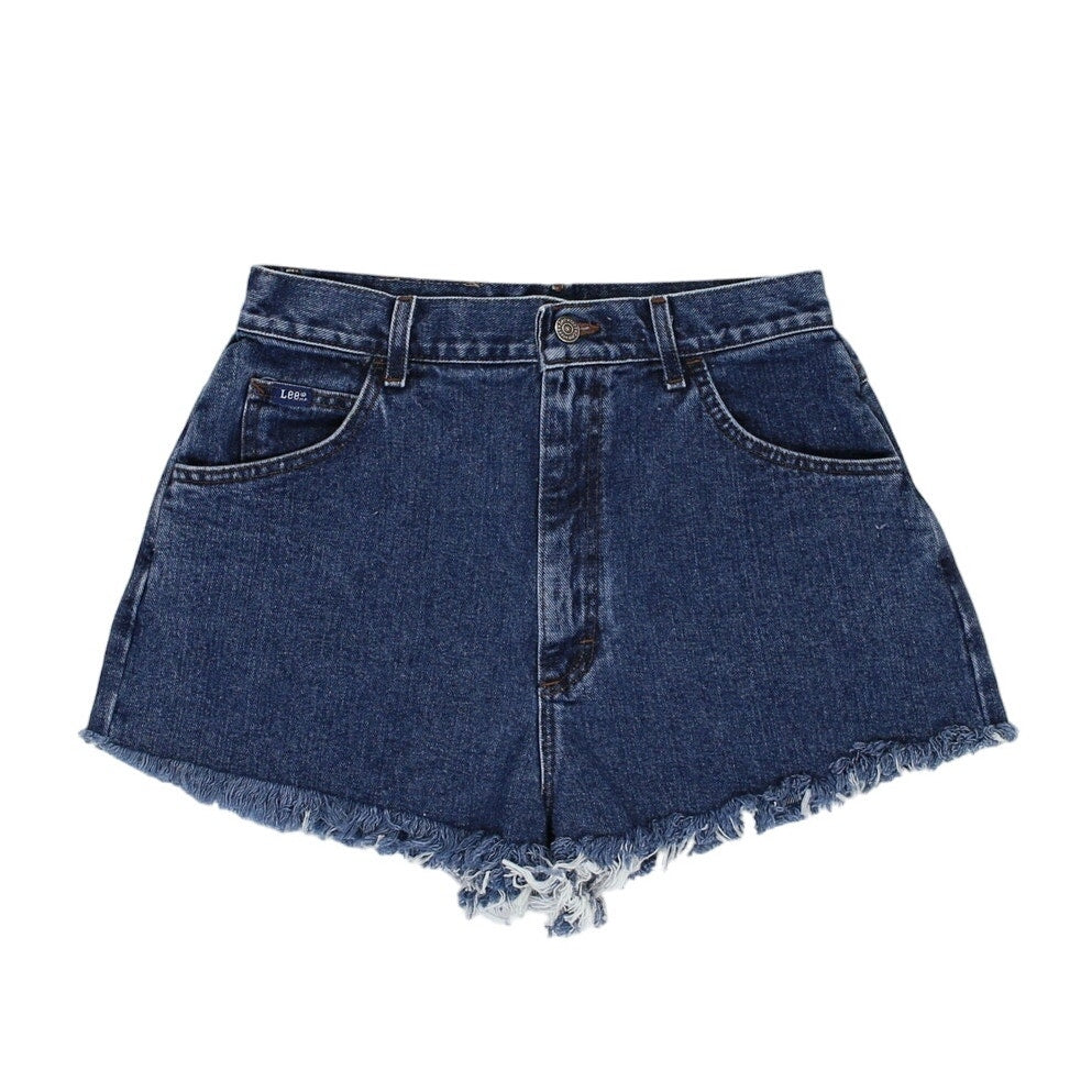 Vintage 90s Dark Wash Distressed Shorts