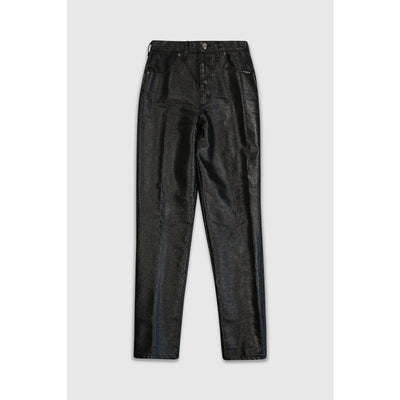 Vintage 90s Western Black Pleather Pants