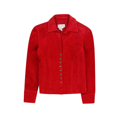 Vintage Y2K Red Suede Jacket