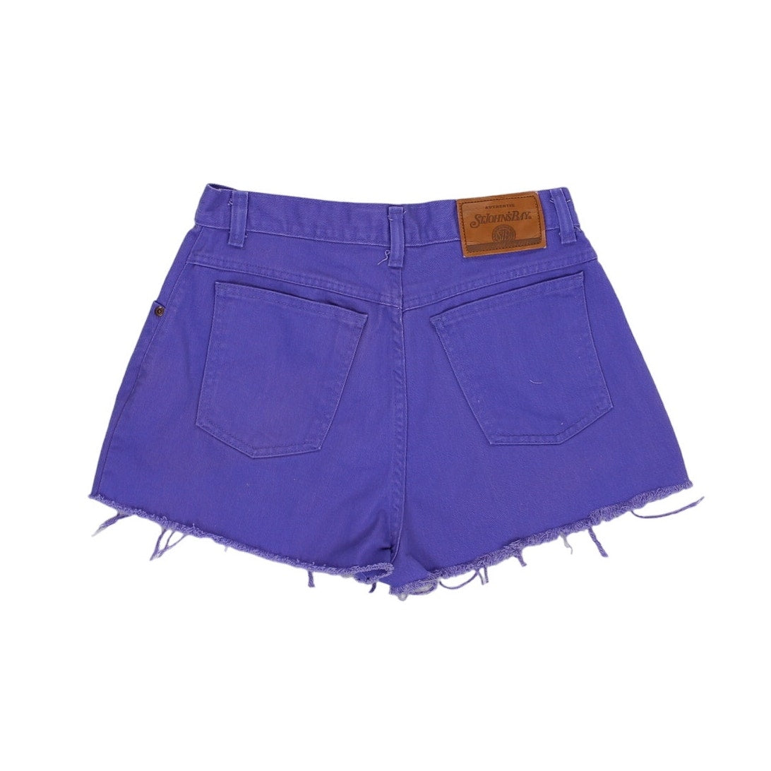 Vintage 90s Purple High Rise Distressed Shorts