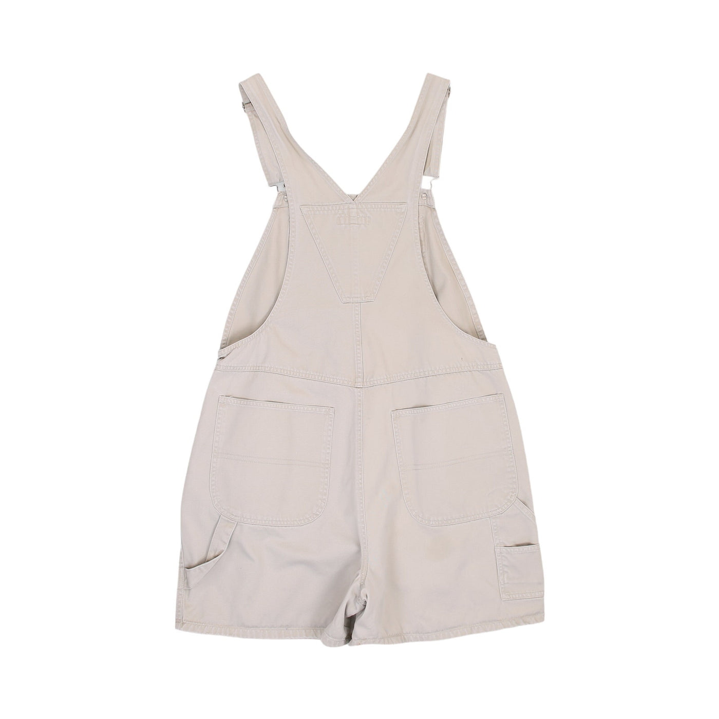 Vintage 90s Khaki Tan Overall Shorts