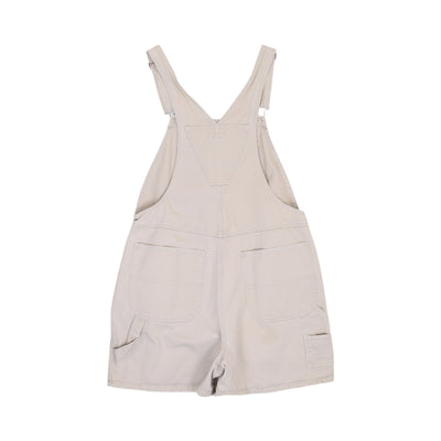 Vintage 90s Khaki Tan Overall Shorts