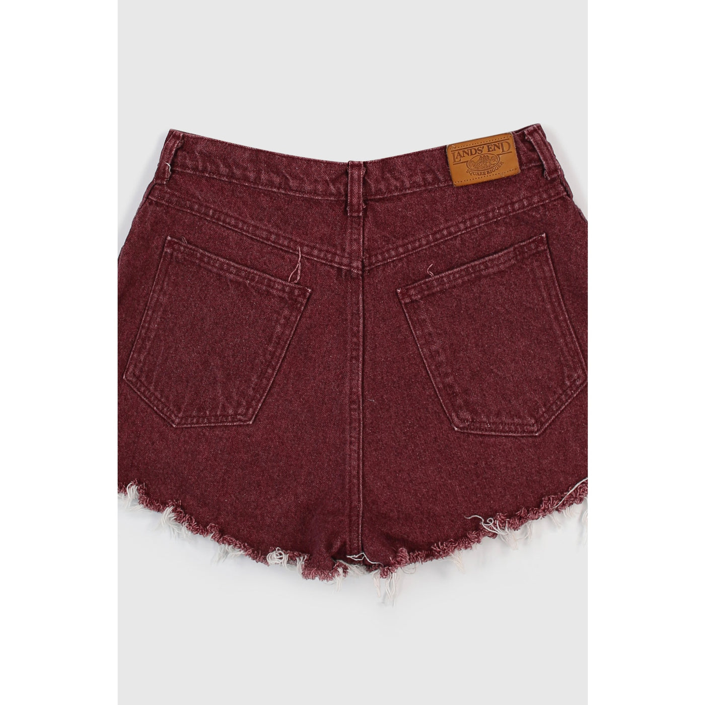 Vintage 90s Maroon Distressed Shorts