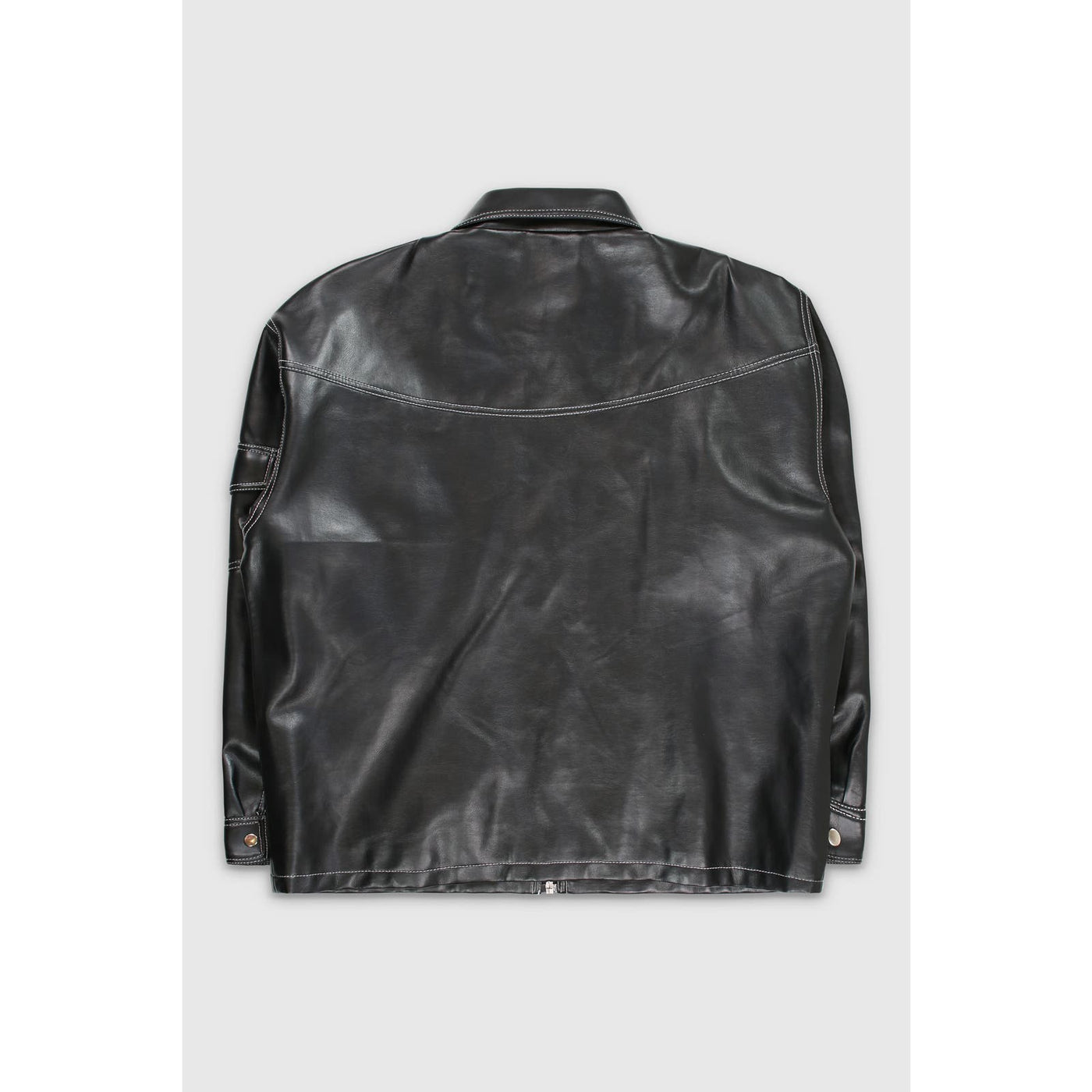 Vintage Y2K Pleather Black Jacket