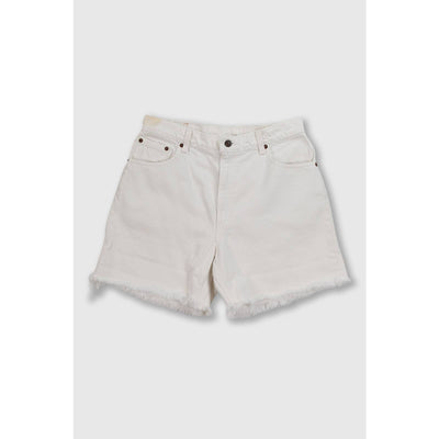 Vintage Levi’s 550 White Distressed Shorts