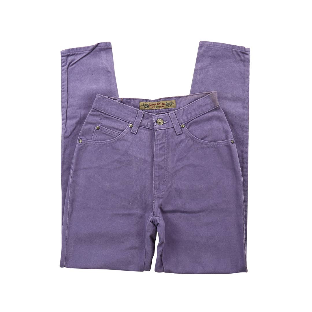Vintage 90s Levi’s 900 Purple Wash High Waisted Jeans