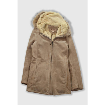 Vintage Wilson Leather Suede Hooded Jacket