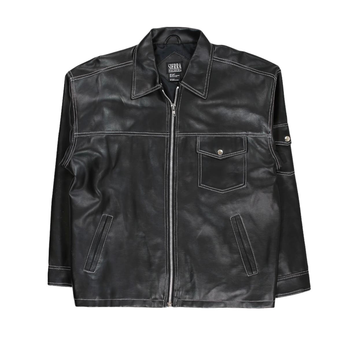 Vintage Y2K Pleather Black Jacket
