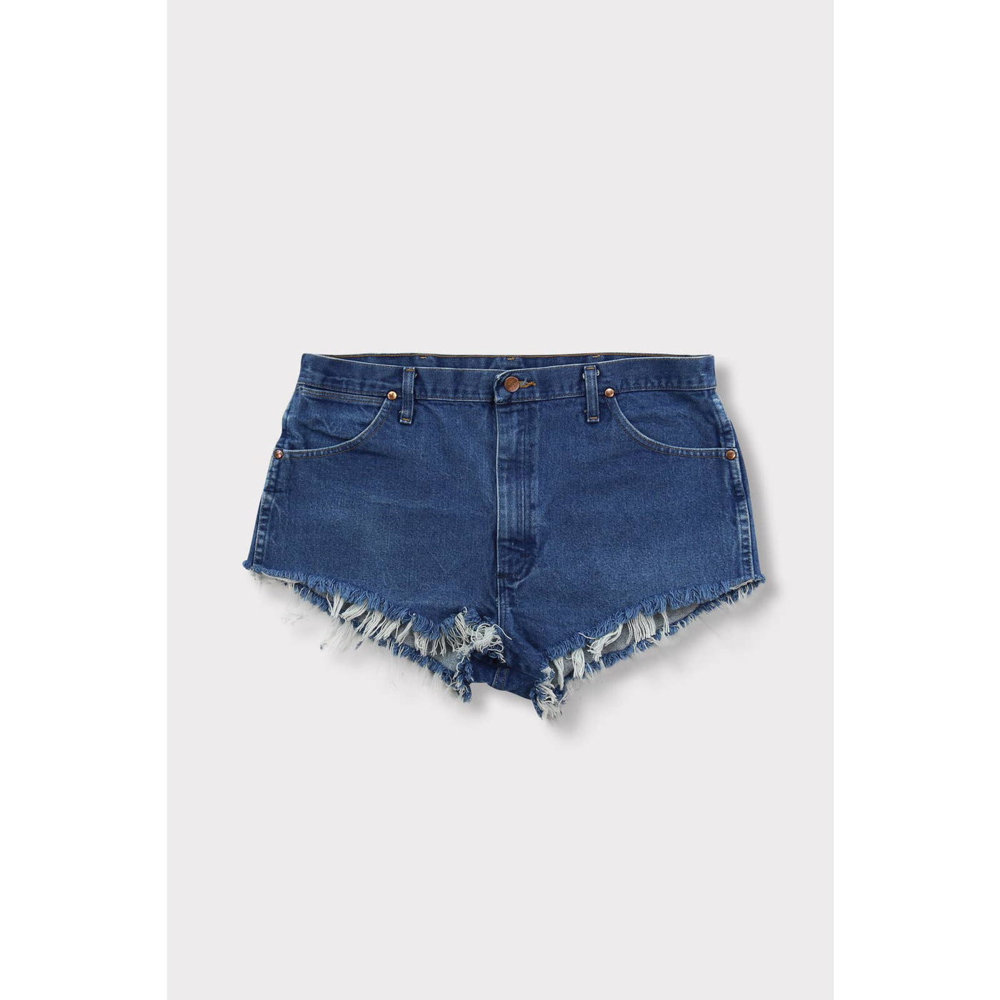 Vintage Wrangler Distressed Dark Wash Shorts