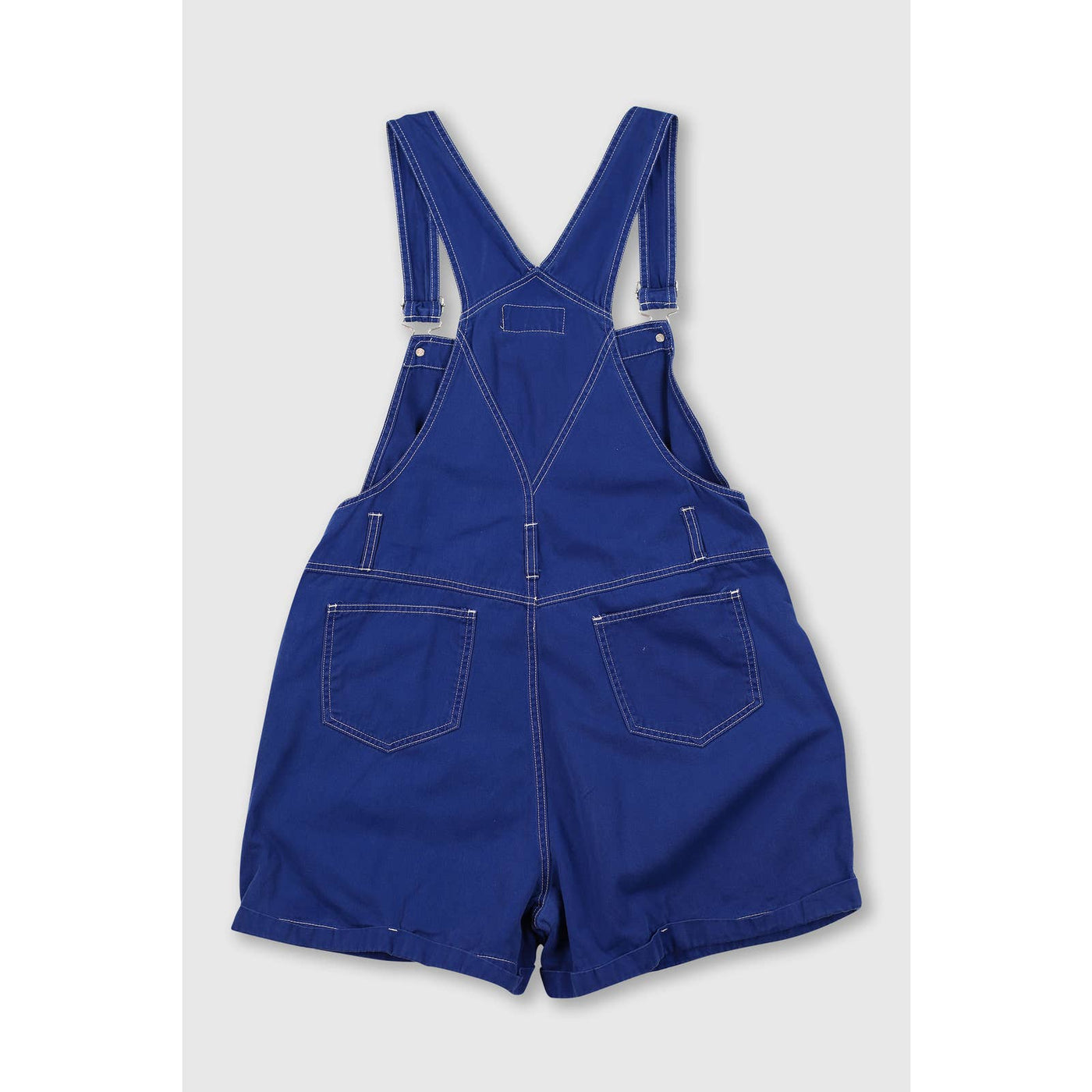Vintage 90’s Bright Blue Overall Shorts