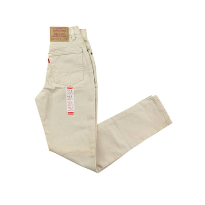 Vintage 90s Deadstock Levi’s 512 Tan Beige High Waisted Jeans