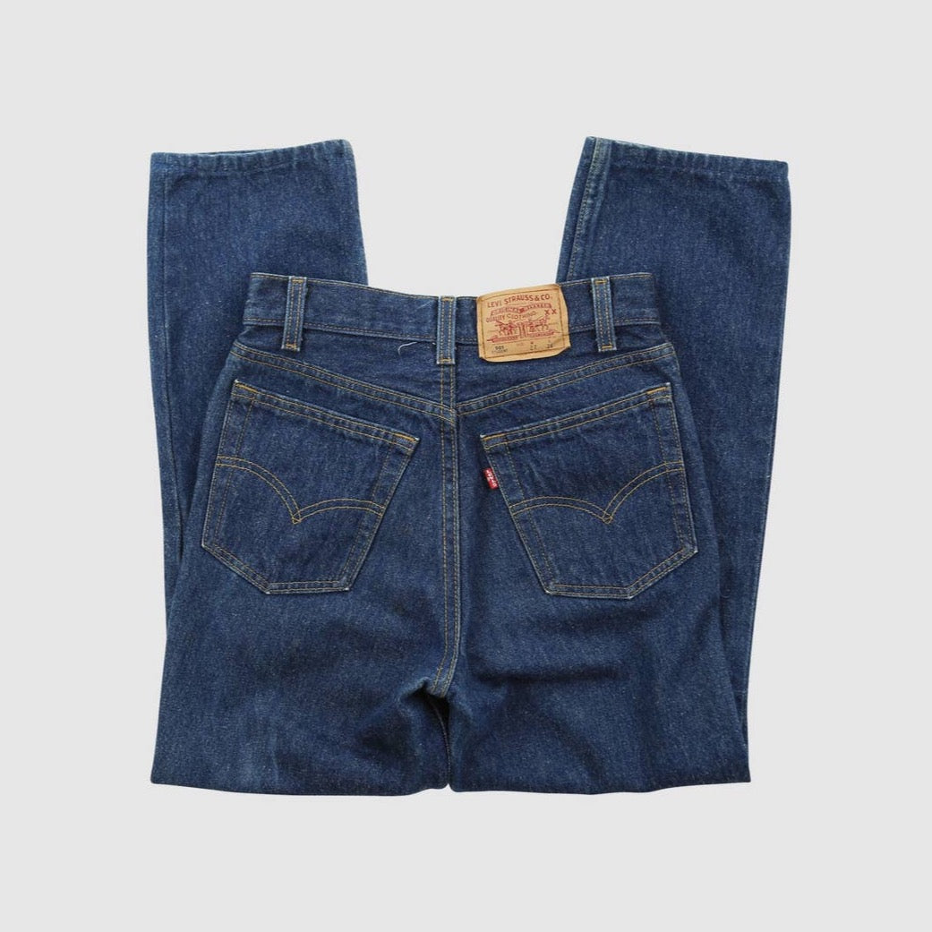 Vintage 90s Levi’s 501 Student Fit Dark Wash Jeans Petite