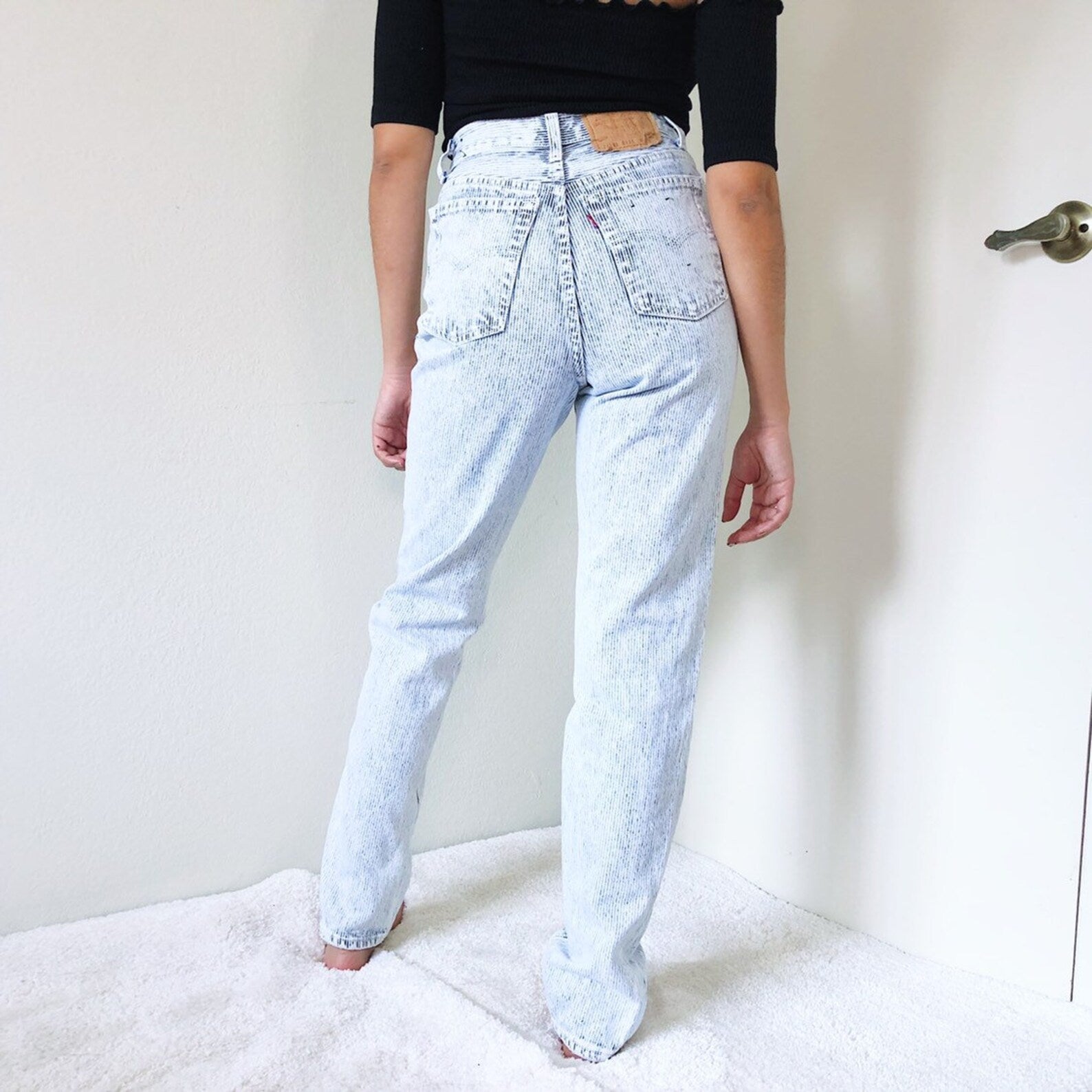 Vintage levis 501 clearance jeans high waisted