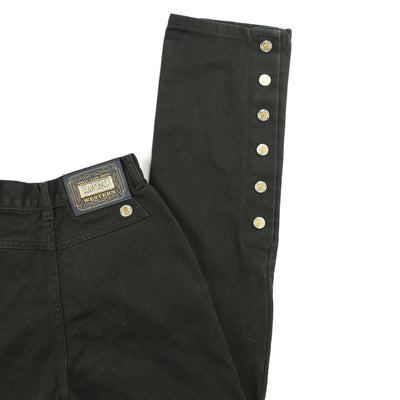 Vintage Black Lawman Button Down High Waisted Jeans // Size 22