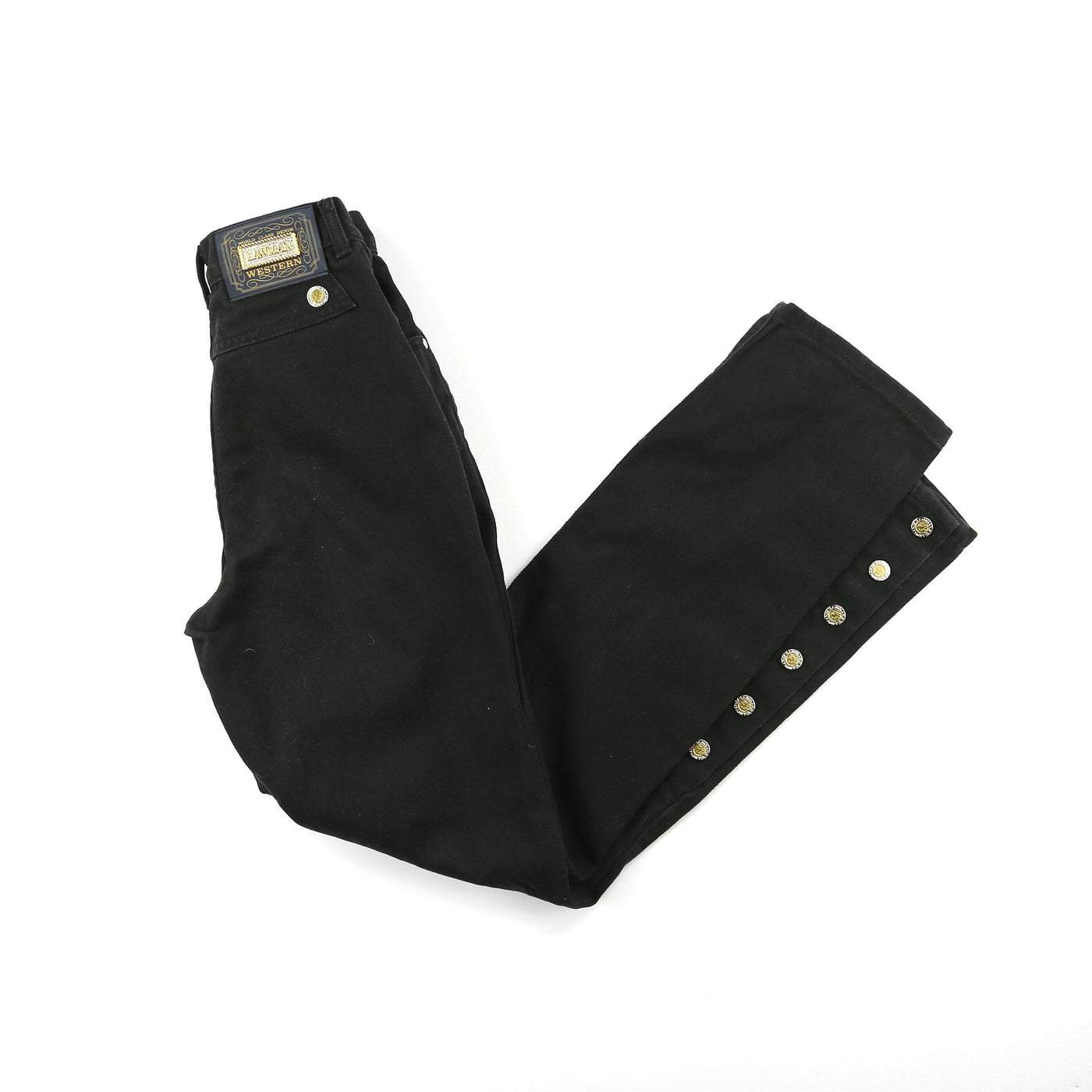 Vintage Black Lawman Button Down High Waisted Jeans // Size 22