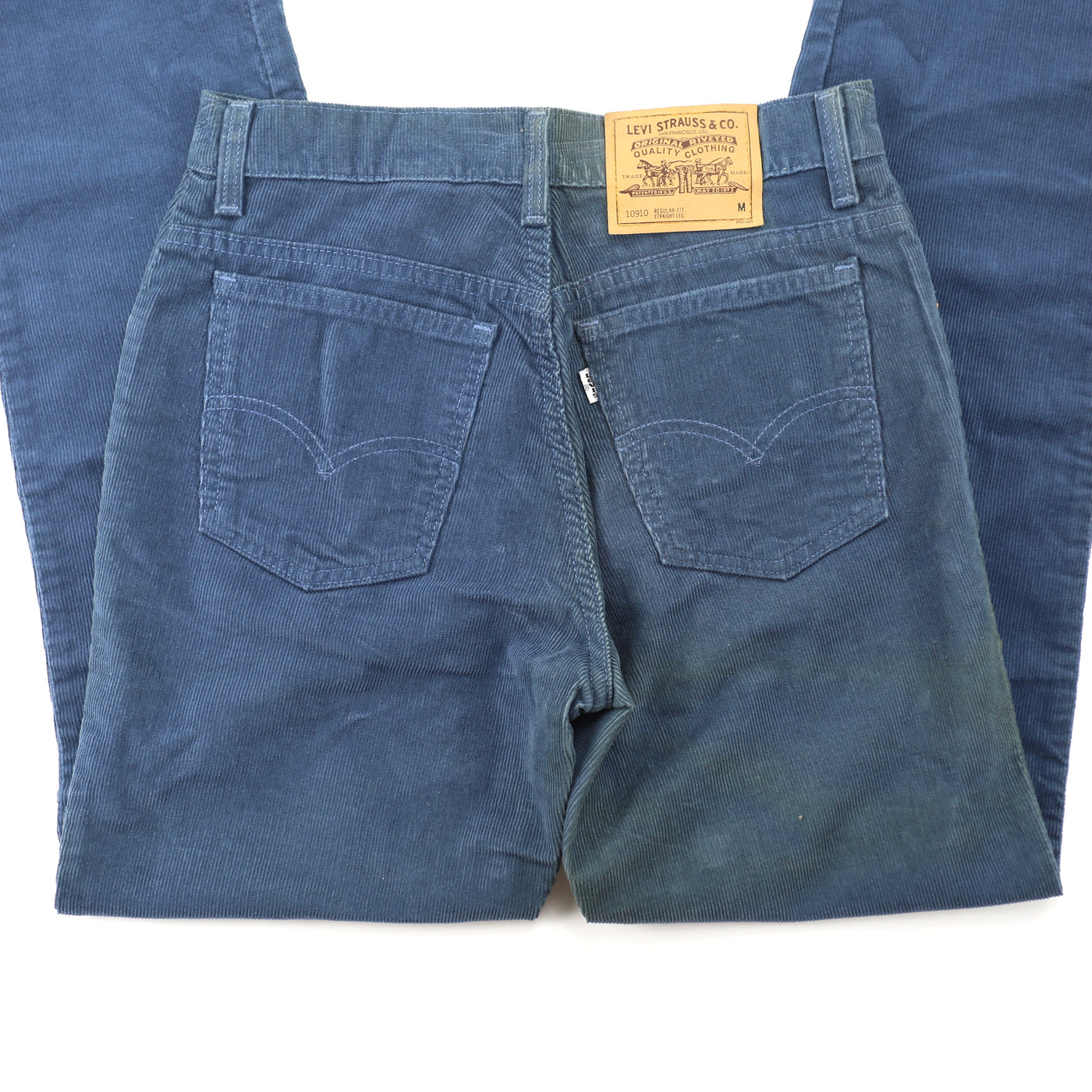 Vintage Levis 910 Blue Corduroy High Waisted Jeans