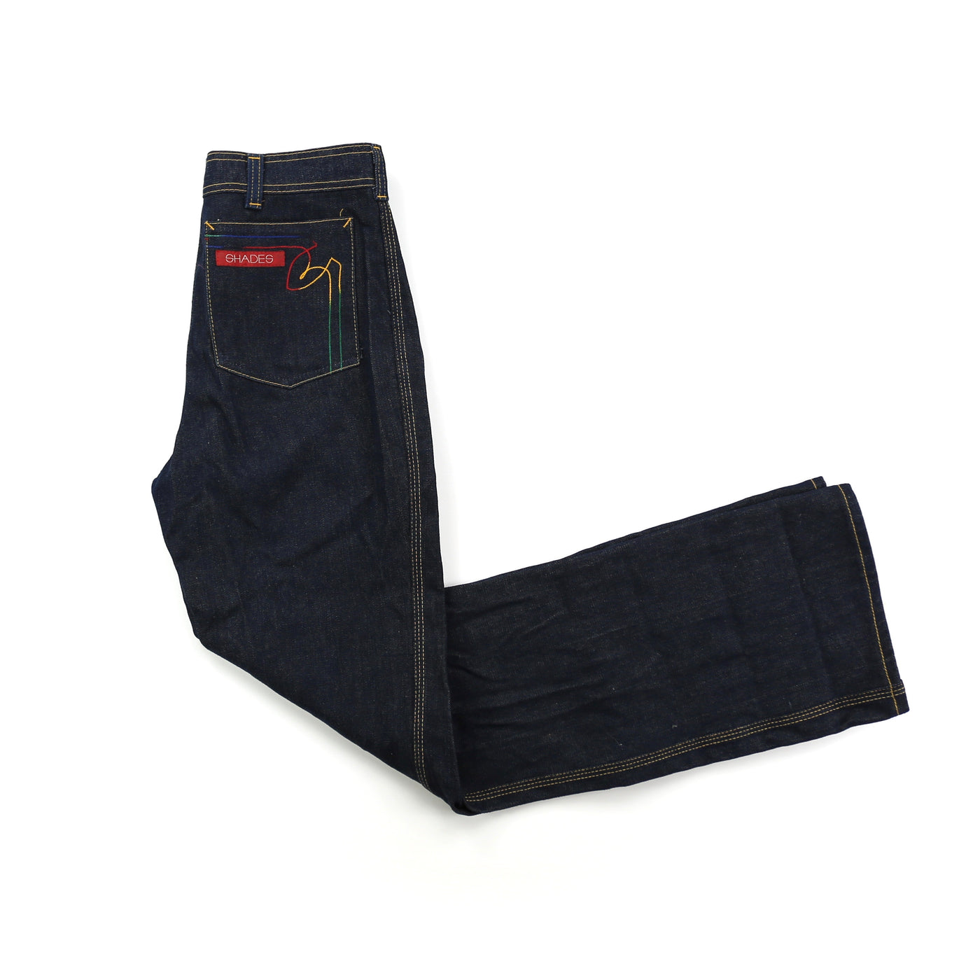 Vintage 30”/31” Shades Dark Wash Wide Leg Jeans