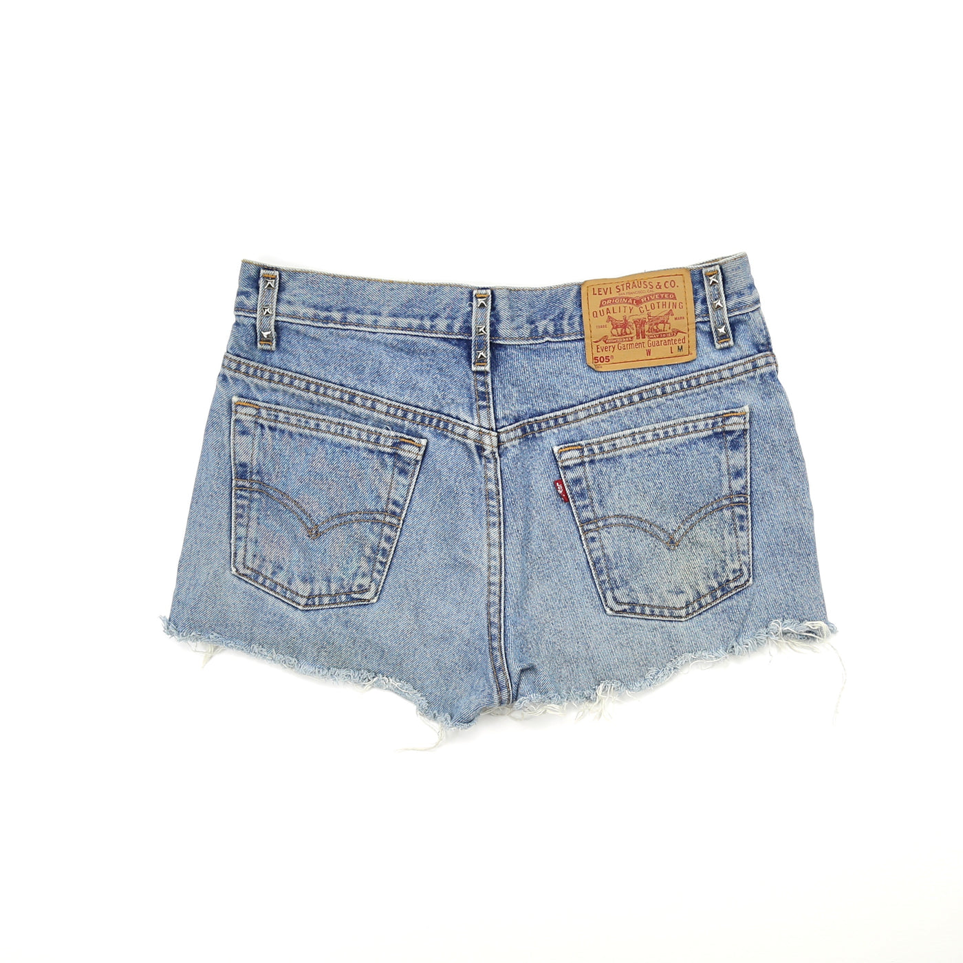 Vintage Levi's 505 Distressed and Studded Shorts
