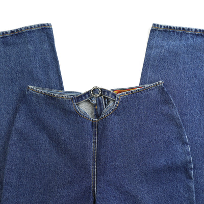 Vintage Lawman Y2K Western Mid Rise Cut Out Jeans