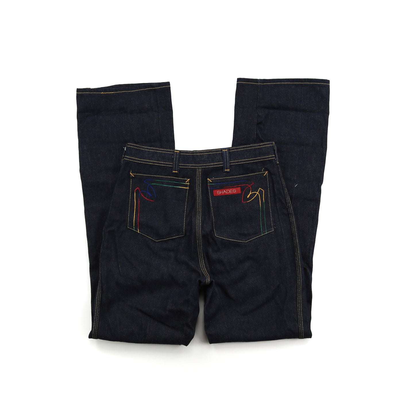 Vintage 30”/31” Shades Dark Wash Wide Leg Jeans